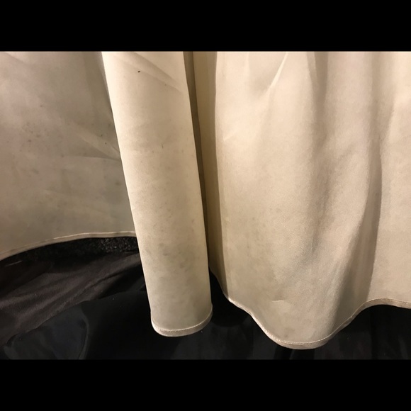 Vintage Ivory Silk Off Shoulder Wedding Dress 12 - Picture 7 of 7